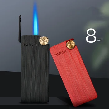 

Cigarettes Lighter 2020 New Metal Gas Lighter 1300C Lighters Smoking Accessories Blue Flame Butane Torch Lighter Gadgets For Men