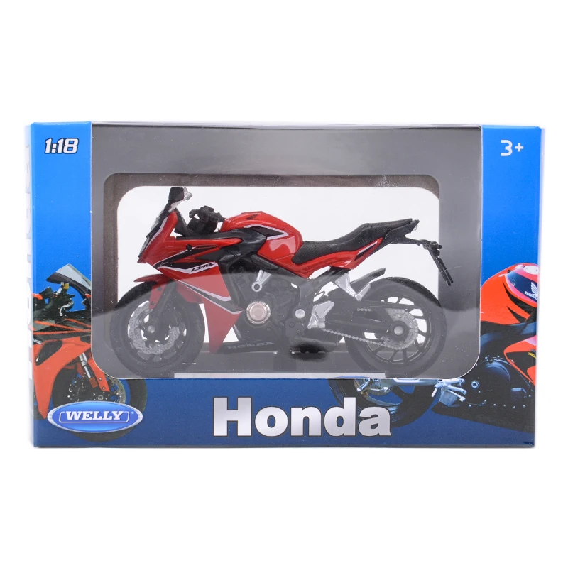 Welly 1:18 Honda CBR650F Die Cast Vehicles Collectible Hobbies Motorcycle Model Toys 6