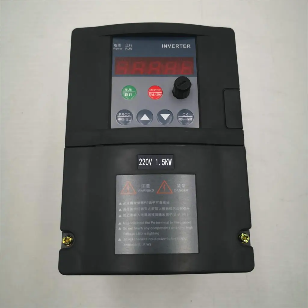 Инвертор VFD Φ 220/кВт однофазный вход в и тройная фотопроцедура с 2 метровым кабелем