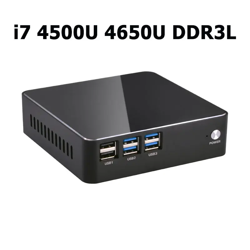 i7 4500U 4650U DDR3L Дешевые Intel i3 7100U i5 7200U i7 мини-компьютер DDR4/DDR3 Win10 Linux Barebone портативный ПК 4K HTPC медный вентилятор 6* USB HDMI VGA WiFi - Цвет: i7 4500U 4650U DDR3L
