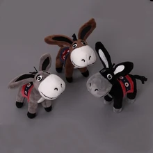 Kawaii маленький Ослик плюшевые игрушки для брелка милый мини кулон мягкие животные куклы девушки игрушки сумка Подвеска