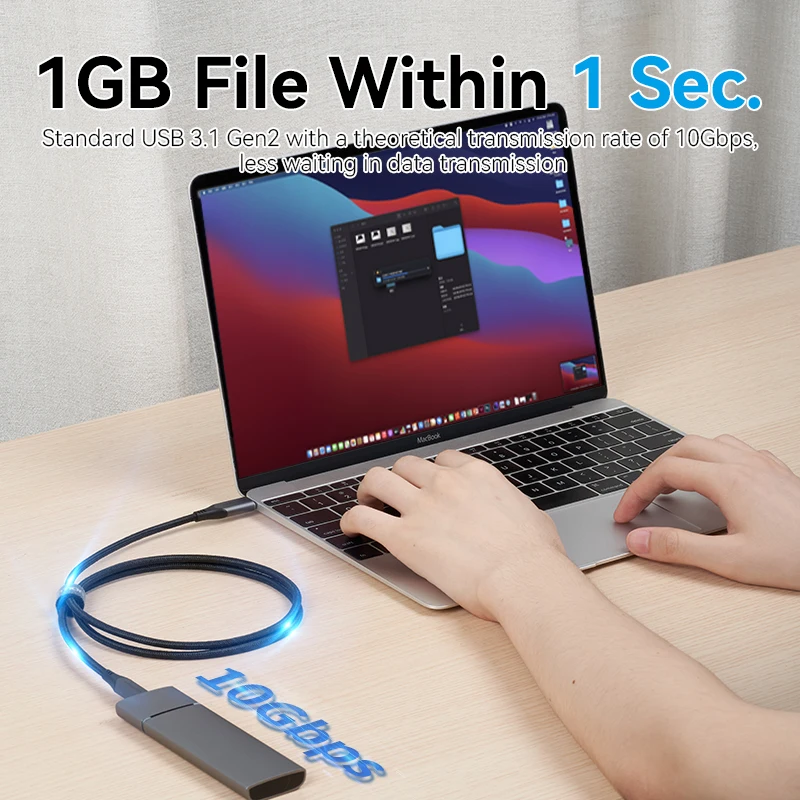 Vention Usb tipo c para Usb c Cabo para Samsung S20 4k pd 100w 5a Cabo para Macbook Pro Ipad Carga Rápida 4.0 Usb c Carregamento Rápido - Image 5