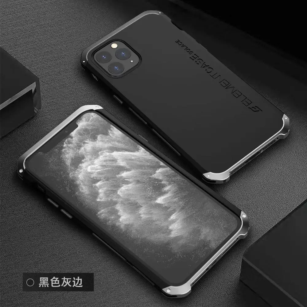 R-JUST защитный чехол для Iphone 11 Pro Max металлический алюминиевый+ Гибридный PC сверхмощный противоударный чехол для Iphone11 Pro Max
