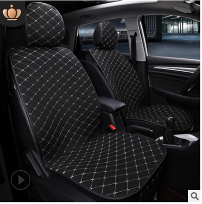 Flax Car Seat Cover Auto Cushion Protector Front Pad Mat With Backrest For KIA Rio Niro K3 K5 Soul Forte Ceed Cerato | Автомобили и