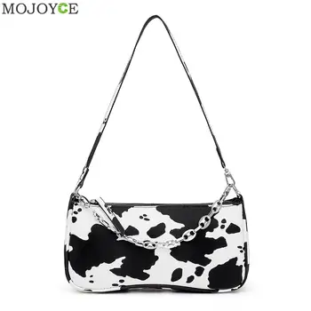 

Women Leather Animal Pattern Underarm Shoulder Bag Simple Handbag Shopping Totes Fashion Exquisite Shopping Bag