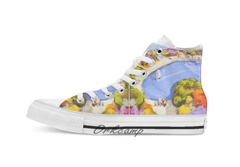

Sailing by Custom Casual High Top lace-up Canvas shoes sneakers Drop shipping