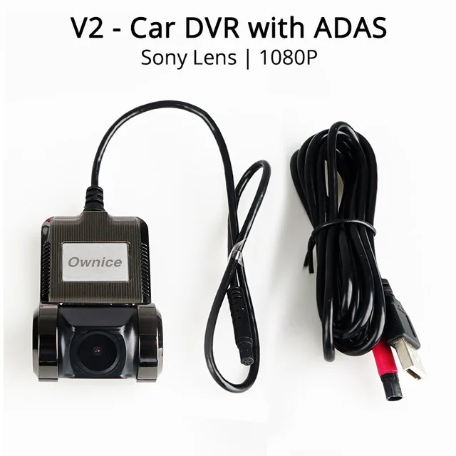 V2 1080P Ownice V1 V2 Mini ADAS Автомобильный видеорегистратор Carmera Dash Cam Full HD1080P Автомобильный видеорегистратор g-сенсор видеорегистратор ночного видения аксессуары - Название цвета: V2 1080P