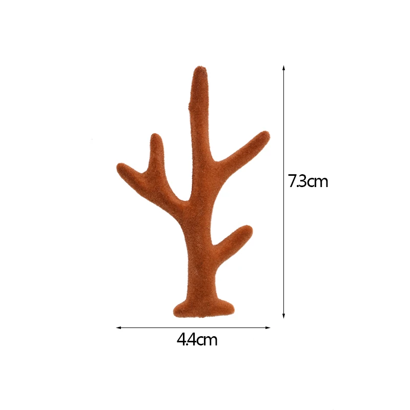 5 Pairs Red/brown Simulation Antlers DIY Handmade Cute Headband Headdress Accessories Material Christmas Party Decor Photo Props