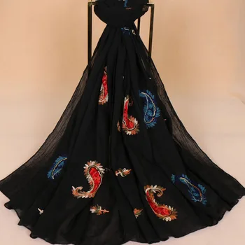 

2018 Fashion Cotton Viscose Cashew Floral Scarf Luxury Woman Brand Scarves For Women Shawl High Quality Print Muslim Hijab Wraps