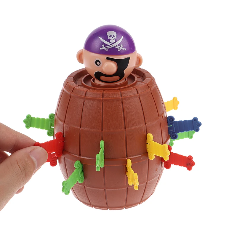 Lucky Stab пират Забавный хитрый баррель Moneybox игрушки мечи игра мальчик девочка