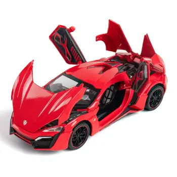 

DishyKooker Alloy Car 1:24 Supercar Model Toy Recoil Car Toy Sports Car Model For Lacon With Sound Light