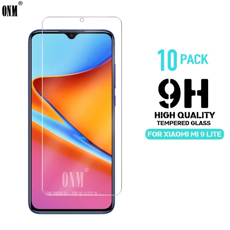 

10 Pcs Tempered Glass For Xiaomi Mi 9 Lite Glass Screen Protector Premium Tempered Glass For Xiaomi Mi 9 Lite Protective Film