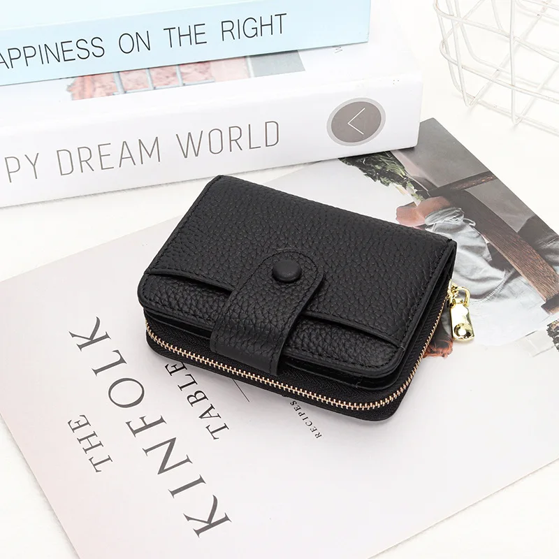 Buy Small Coin Purse For Women Leather Card Holder Wallet Zipper Pocket  Compact Change Purses Pouch (Blackish Green) at Amazon.in