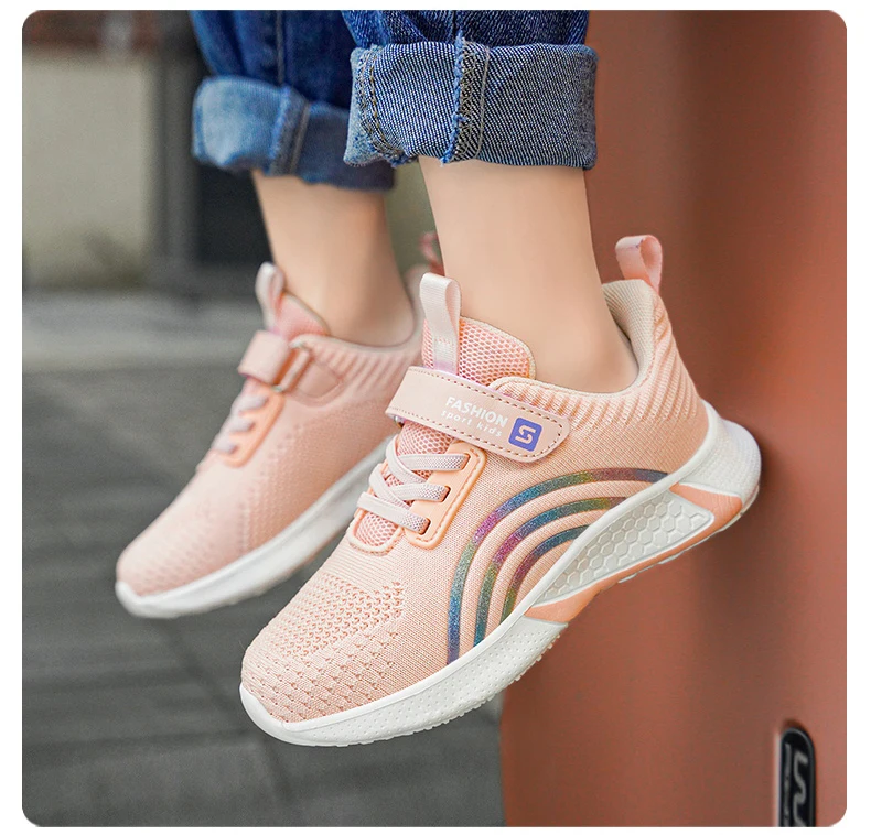 comfortable sandals child Spring Autumn Kids Shoes Baby Girls Children's Casual Sneakers Breathable Soft Anti-Slip Walking Running Sports Shoes Size 26-38 best leather shoes