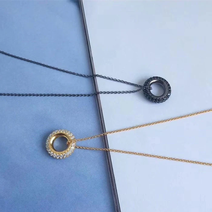 

Designer Fashion 925 Sterling Silver Jewelry 3A Cubic Zirconia Party Adjustable Necklace