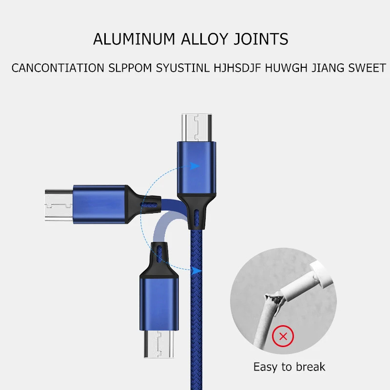 Кабель Micro USB для быстрой зарядки, кабель Micro usb для samsung Xiaomi Note 4 5, Android, кабель для зарядки и передачи данных
