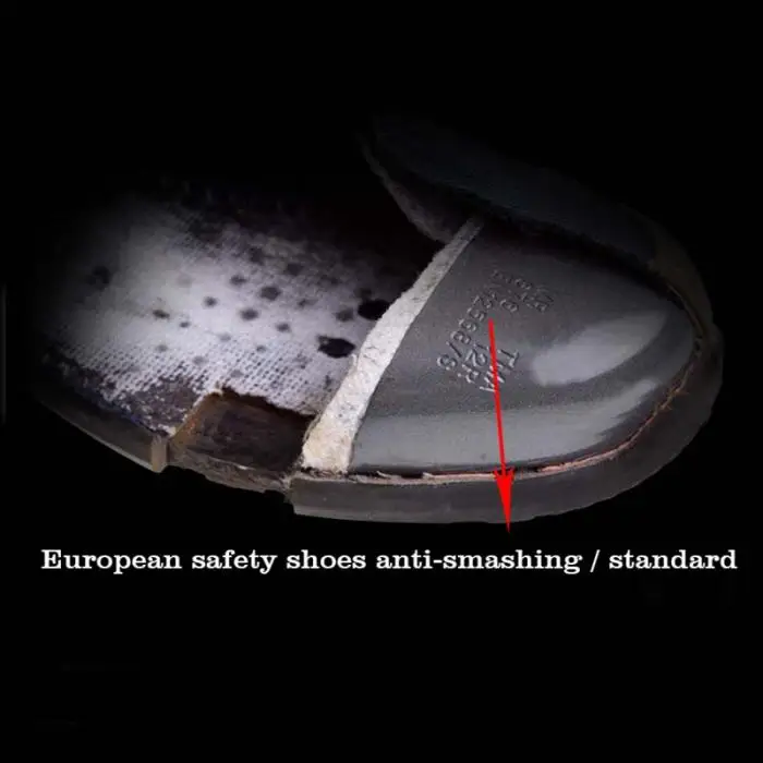 1 пара прочных дышащих Противоскользящих рабочих ботинок с защитным стальным носком для мужчин и женщин уличные кроссовки
