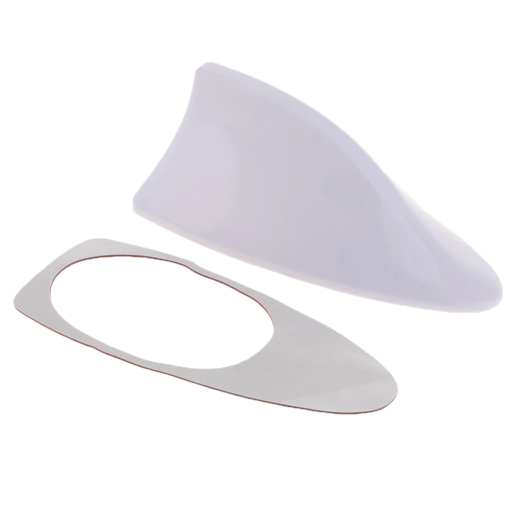Glossy Car Antenna Shark Fin Aerial Radio Signal Universal for Auto SUV Truck Van