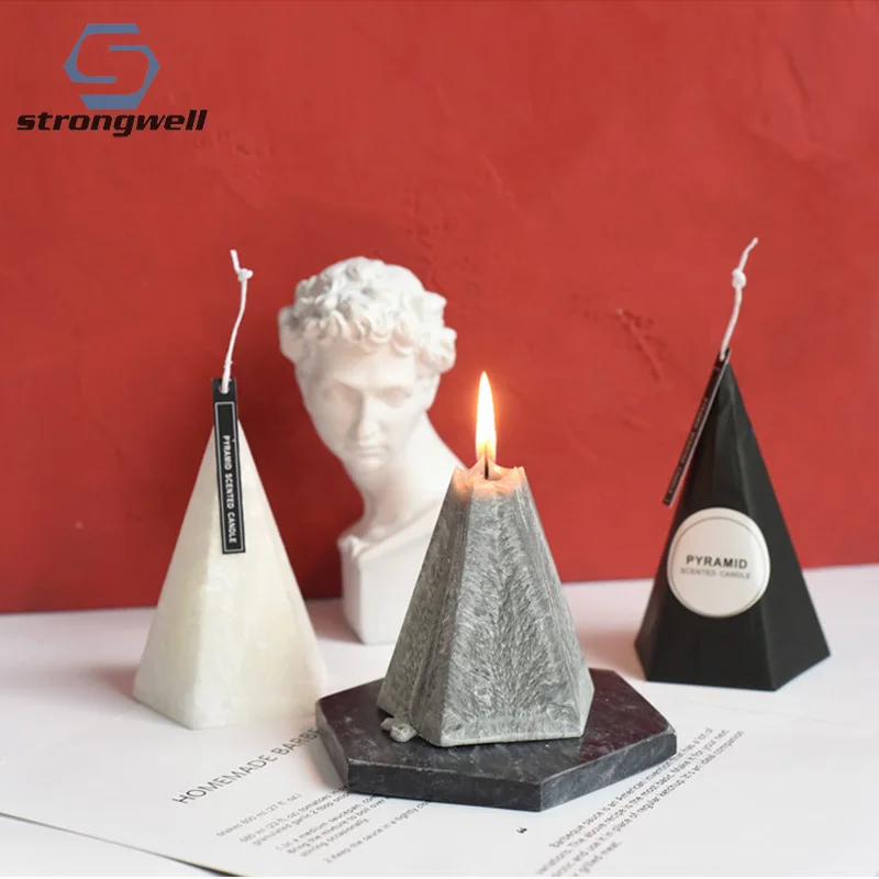 Strongwell скандинавские ароматические свечи с геометрическим конусом домашнее