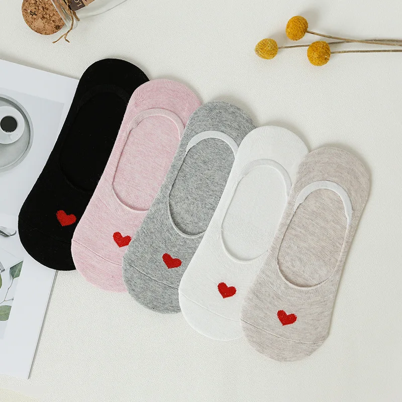 Socks Summer Short Socks Shallow Mouth South Korea Cute No-show Socks Pure Women's Silica Gel Cotton Socks Children Thin Hidden