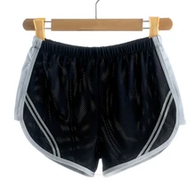 Женские брюки из полиэстера, модная одежда для проветривания, быстросохнущая одежда для бега, тренировок, бодибилдинга, шорты