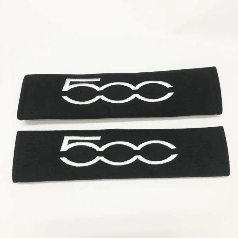 2pcs/lot Car Seat Belt Cover Car Styling Auto Case For fiat 500 500x 500l panda Punto TIPO Bravo Accessories