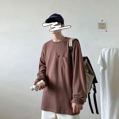 

Loose printed long-sleeved T-shirt Korean version of the wild trend autumn sweater