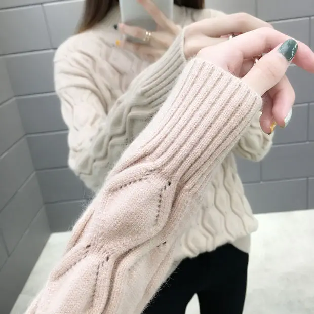 Blusas De Inverno Feminina 9335 женский пуловер с бриллиантовым блоком свитер осень-зима 44-2/F, 4 ряда, 3 полки