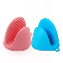 Противоскользящие изолированные термостойкие силиконовые перчатки термостойкие палец клип инструмент для выпечки Кухонные Принадлежности