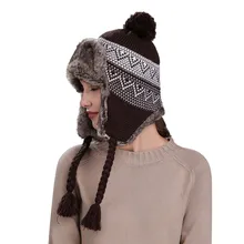 Новые модные шапки, теплая женская зимняя шапка с ушами, лыжная шапка s, толстая вязаная шерстяная шапочка, теплая шапка с ушками