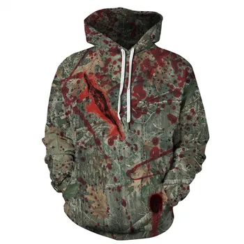 

2019 Autumn New Fashion 3d Hoodies Halloween Theme Wound 3d Print Hooded Sweatshirt Funny Casual Pullovers Unisex Hoodie Men