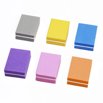 

20 Pcs Double-sided Mini Nail Buffer Block Colorful Sponge Nail Polish Sanding Buffer Strips Nail File Blocks Manicure Tools
