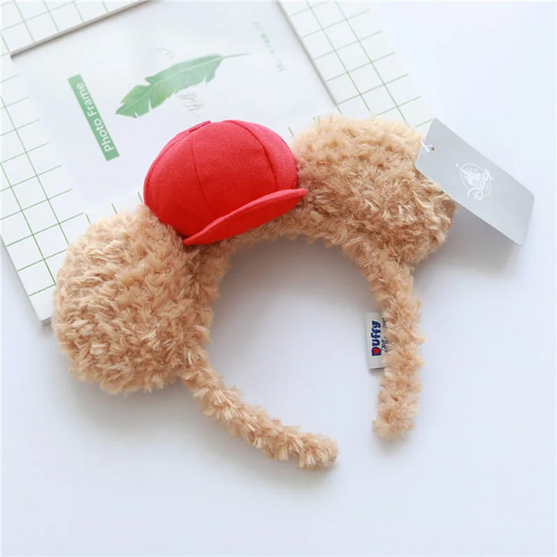 

Japanese cute bear ear headband Shirley Duffy plush cute soft hair band park selfie photo hairpin woman girl hair accessories