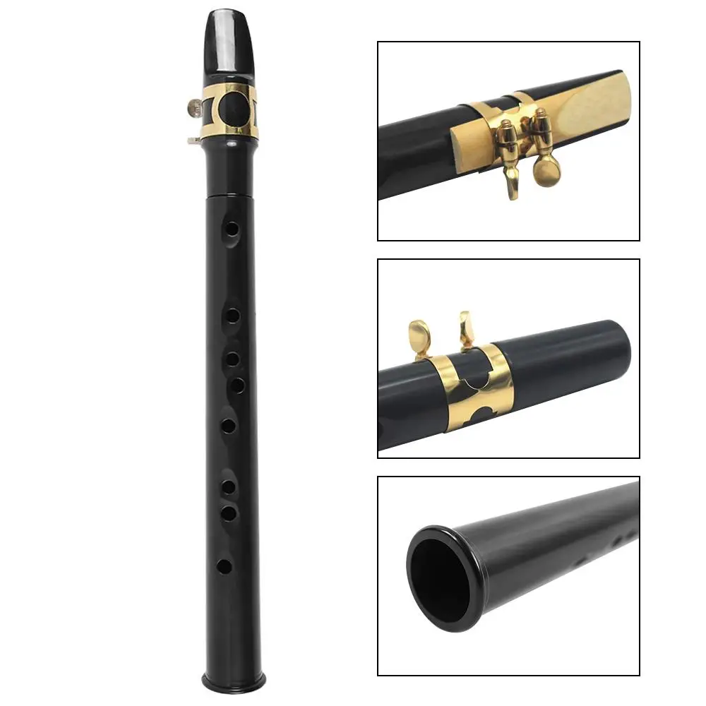 

Sax Mouthpiece Musical Instrument 8-Hole Portable Tenor Black for Saxophone Saxophone Parts Mini Hot Useful 1pcs