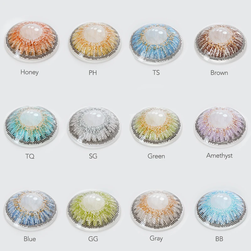 2pcs/pair 3 Tone Series Colored Contact Lenses
