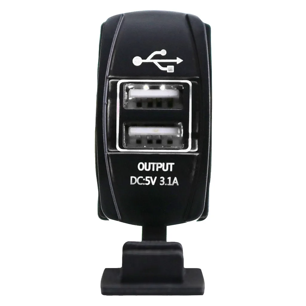 Зарядное Устройство 12/24v 3.1a автомобиля Motorcyc Dual Usb Мощность Зарядка порт розетка разъем Led Дисплей Bs Зарядное Устройство Зарядка#9
