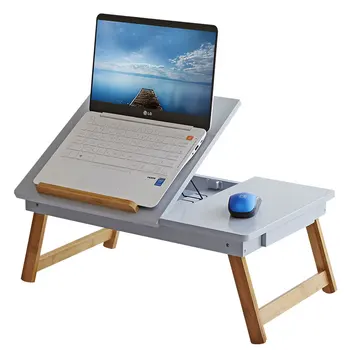 

Laptop lazy desk bed solid wood desk simple modern dormitory folding table