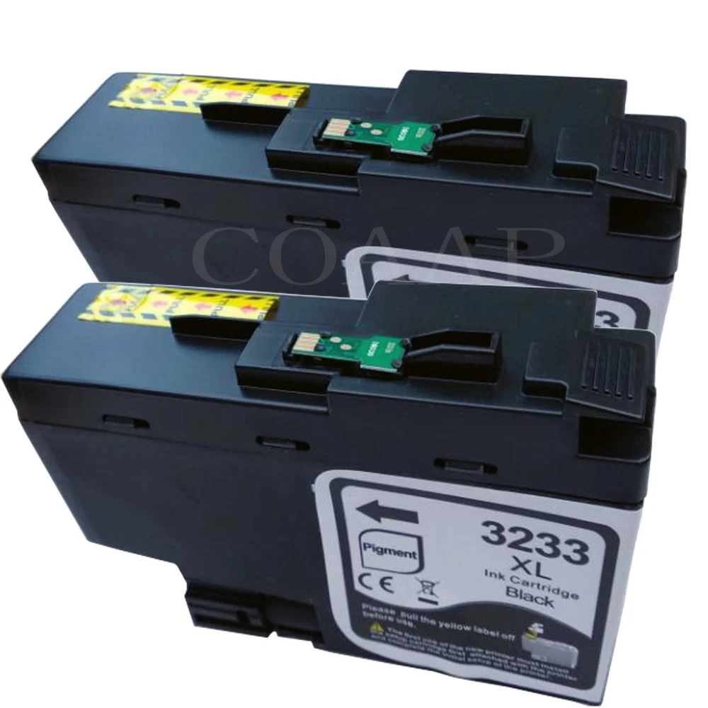 2PK--Black Чернильный картридж для принтера Brother DCP-J1100DW MFC-J1300, совместимый с LC3233 XL - Цвет: 2PK--Black