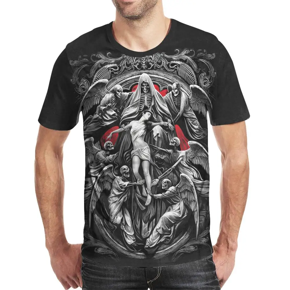 

Summer 2020 style men women personality fashion short-sleeved T-shirt skull 3D printed Funny casual O-neck top men's clothing