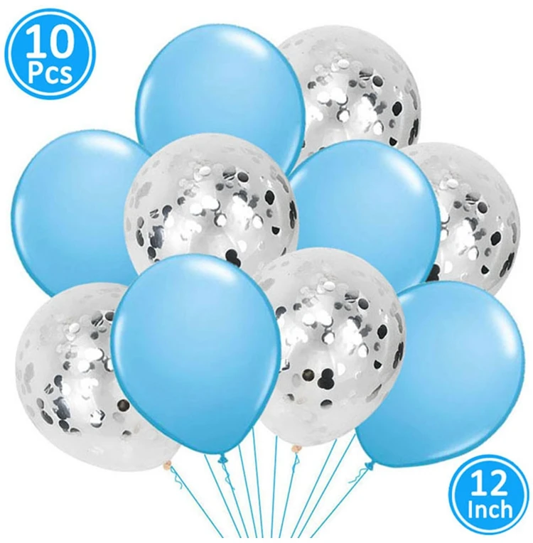 10 шт мульти конфетти хром шар Свадебные украшения DIY Baby Shower его для девочек и мальчиков Babyshower курица принадлежности для вечеринки-девичника