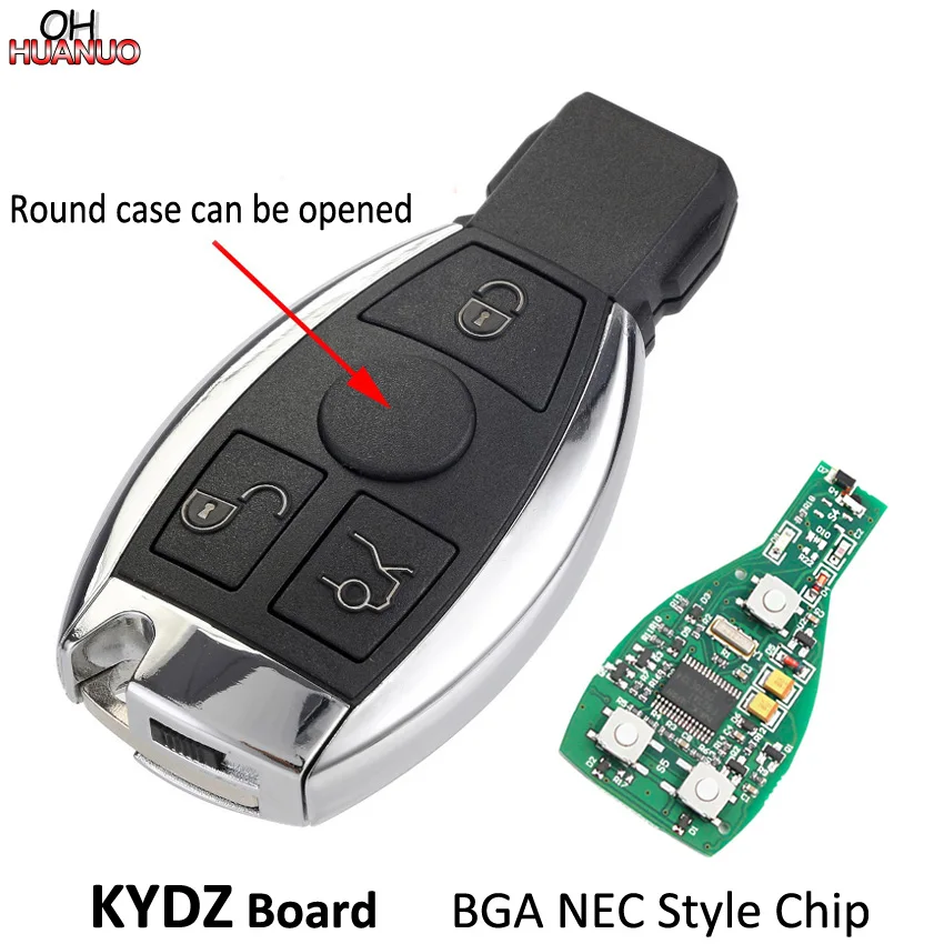 3 кнопки смарт дистанционные брелки для ключей Benz E S G CLK SLK мл класса с BGA чип NEC 315/433