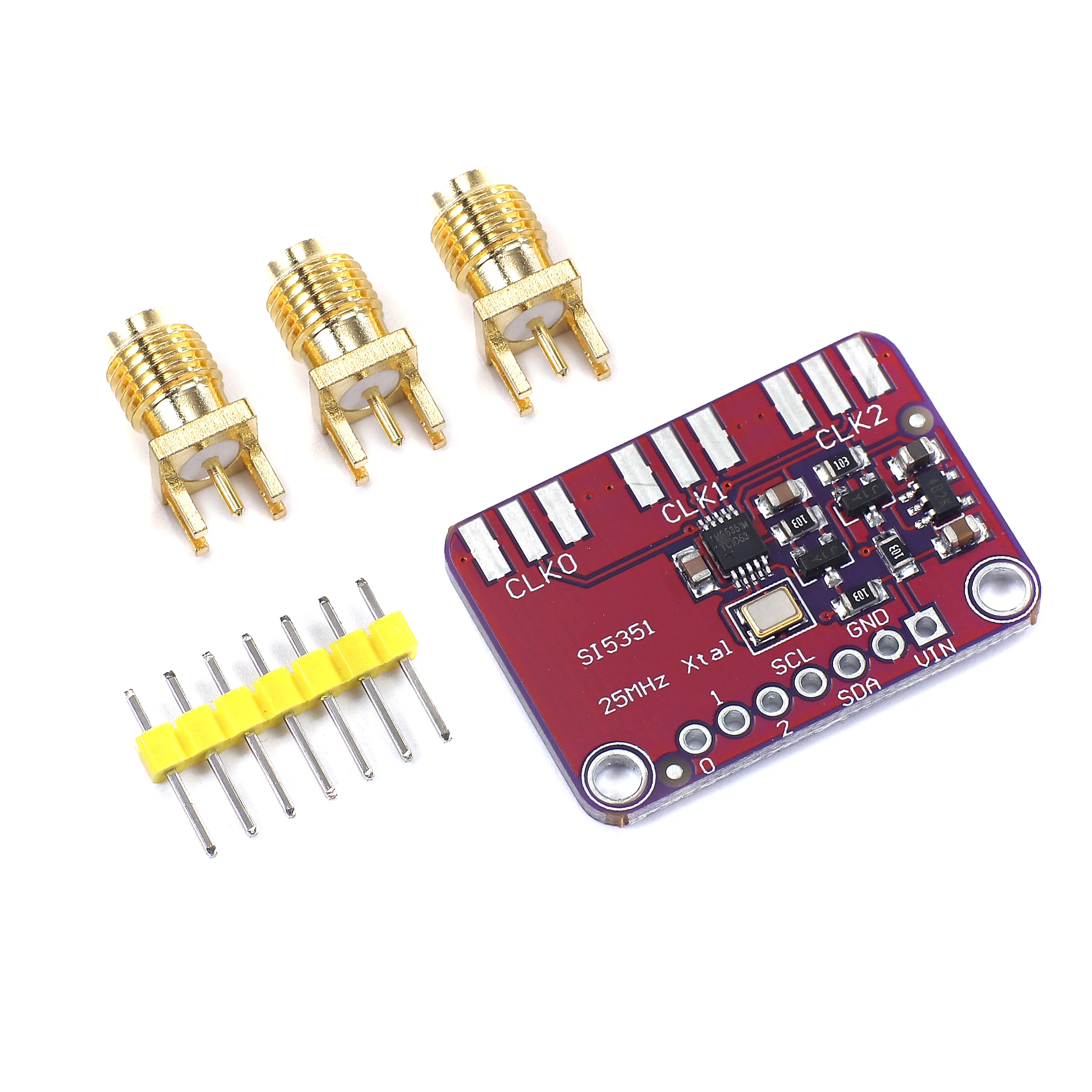 Постоянный ток 3 в-5 в 5351 Si5351A Si5351 I2C генератор часов плата останова модуль сигналов