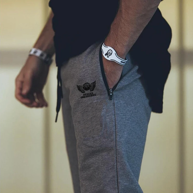 Мужские брюки; Pantalon Homme; уличная одежда для бега на молнии с карманом для фитнеса; брюки для бодибилдинга; Pantalones; мужские теплые брюки; брюки для мужчин; FECK
