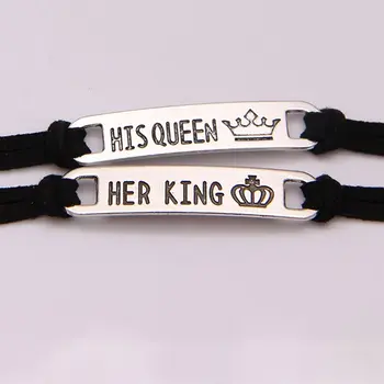 

Couples Bracelets Set King and Queen Bracelet Handmade Lovers Bracelets