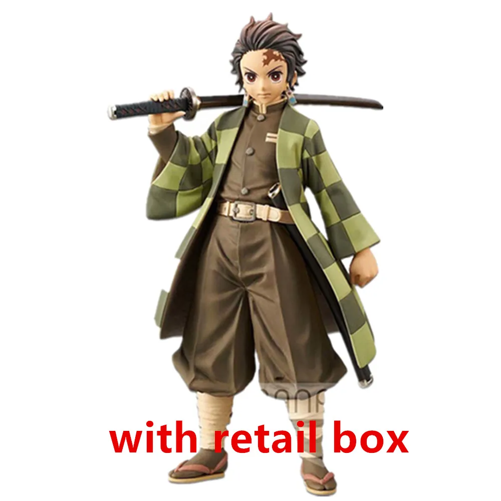 Kimetsu no Yaiba Demon Slayer Zenitsu Nezuko Tanjirou Inosuke ПВХ фигурка аниме Demon Slayer игрушка Brinquedos Фигурки - Цвет: Серебристый