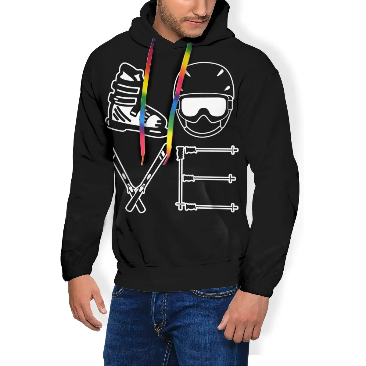 skiing hoodie