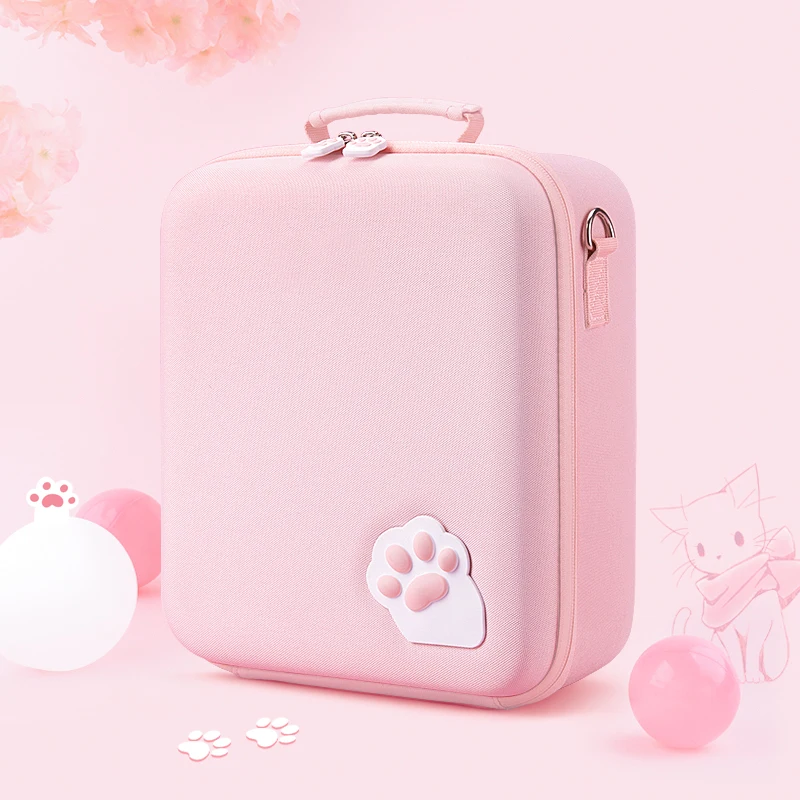 HOT Carrying Case Compatible Geekshare Pink Cat Paw Case