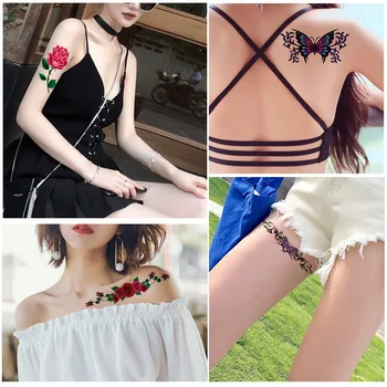 

New fashion animal water transfer stickers personality miscellaneous stickers color printed black and white waterproof tattoo st
