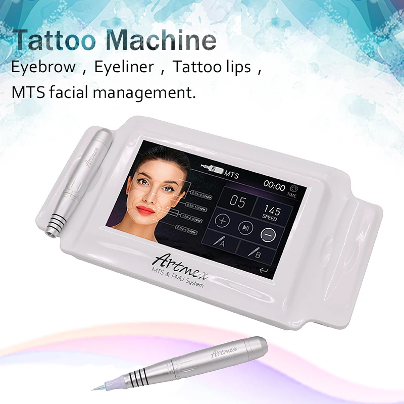 

Artmex V8 Permanent Makeup Tattoo Machine Eyebrow Eyeliner Lips MTS Tattoo Guns Facial Therapy Anti Ageing Tattoo Machines