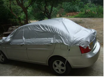 

KKMOON 335 * 150cm/270 * 150cm Prevent Heat Cold Sun Rain Snow Half Car Cover PVC Coating Cover